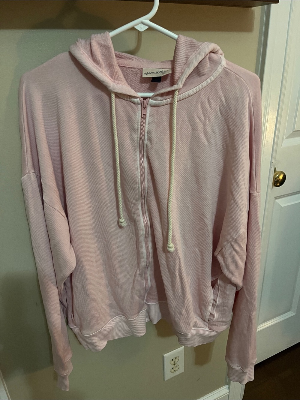 Universal thread  Pink Zip-Up Hoodie